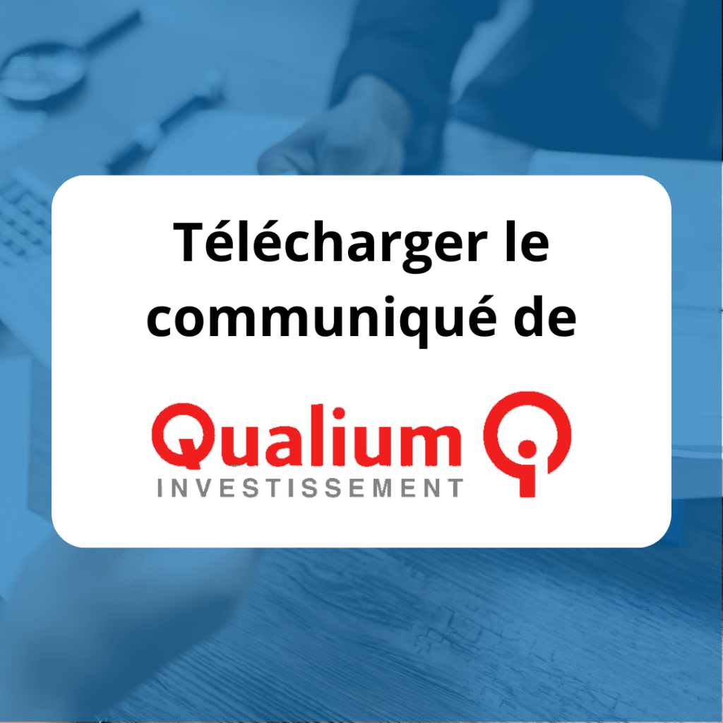 Bouton de téléchargement du communiqué de Qualium Investissement